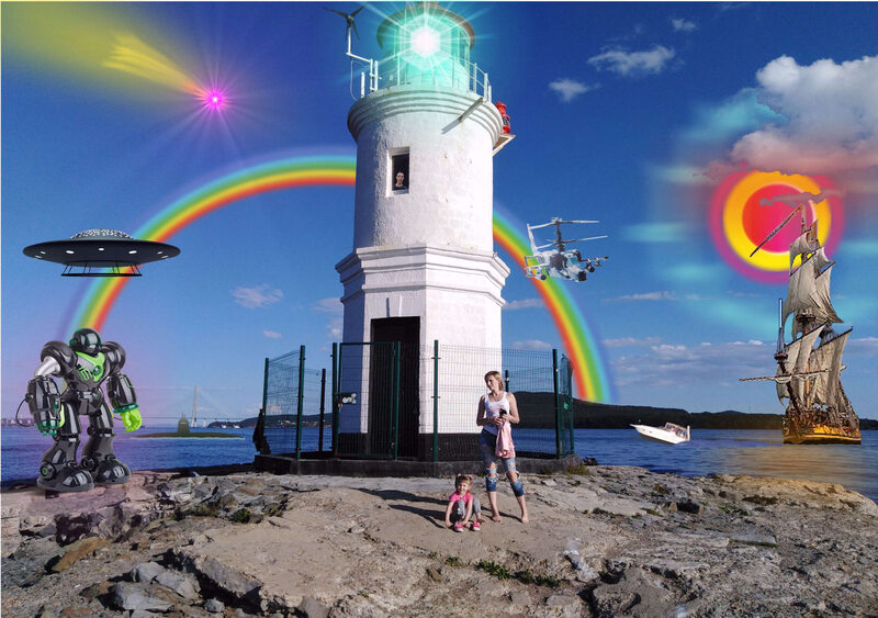 Illustration "At the Lighthouse"