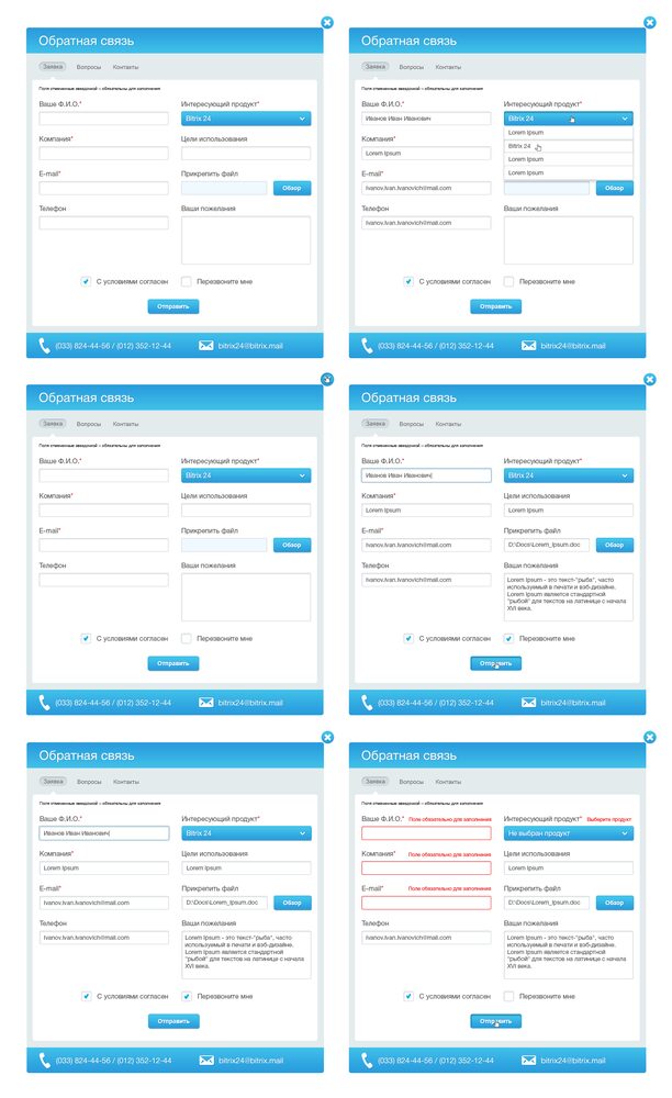 Freelancer portfolio work