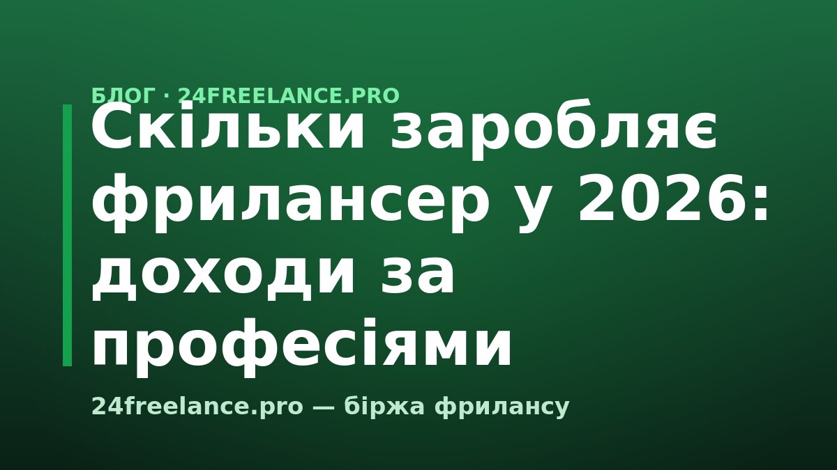 Скільки заробляє фрилансер у 2026: доходи за професіями