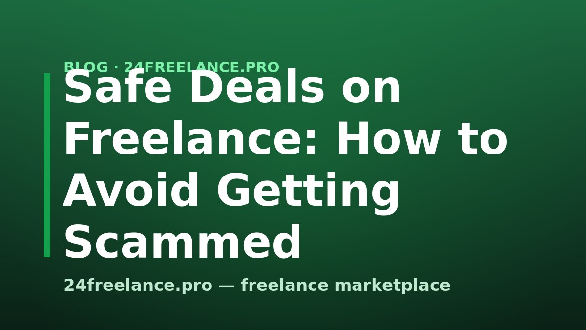 Safe Deals on Freelance: How to Avoid Getting Scammed