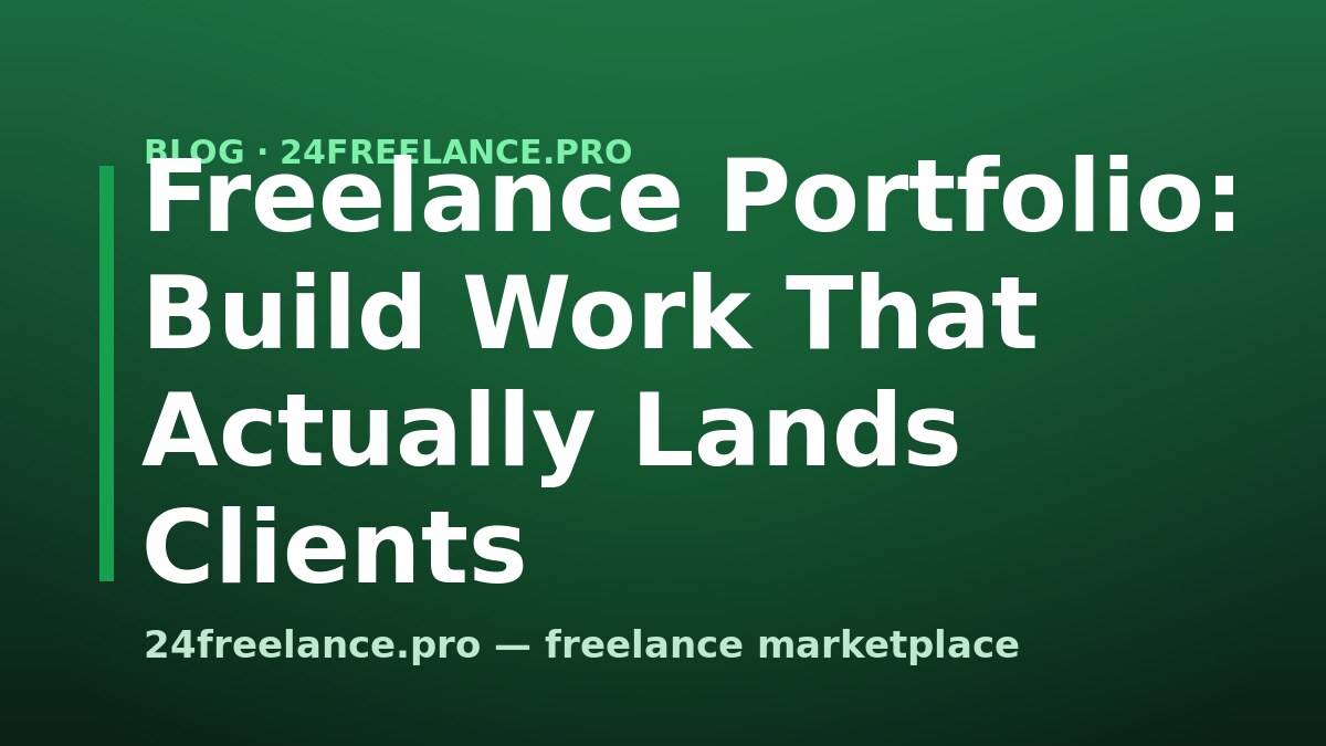 Freelance Portfolio: Build Work That Actually Lands Clients