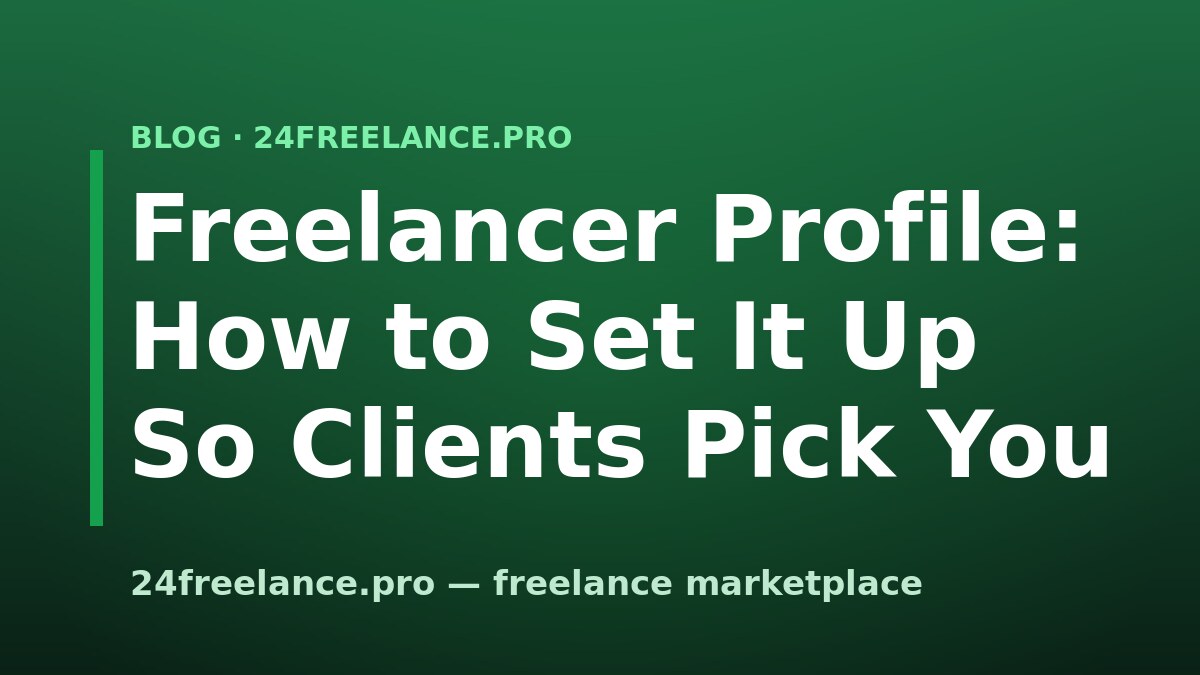 Freelancer Profile: How to Set It Up So Clients Pick You