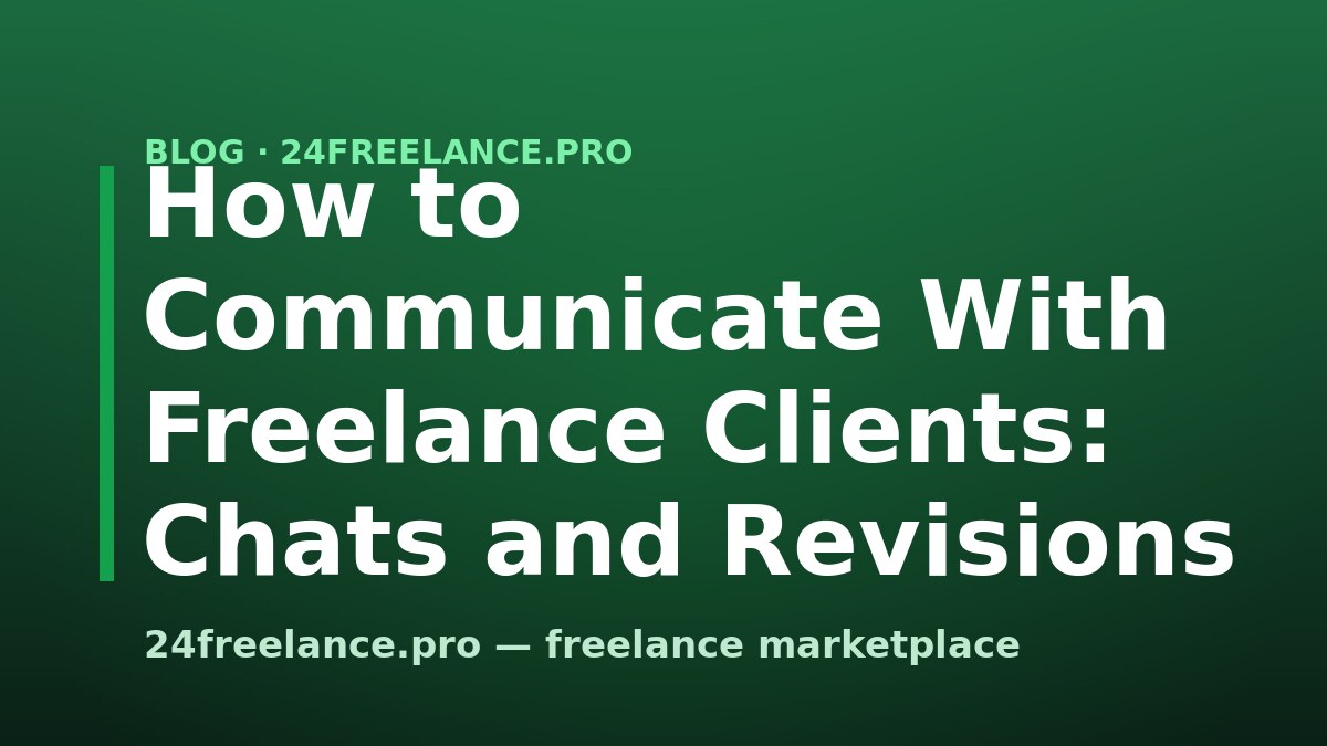 How to Communicate With Freelance Clients: Chats and Revisions
