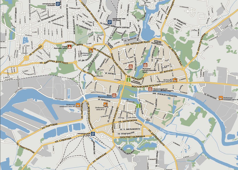 Карта-схема города. Векторизация