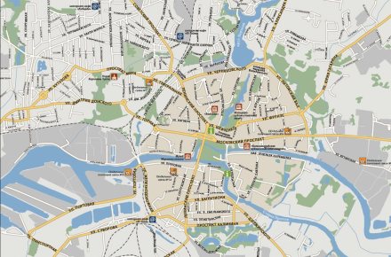 Карта-схема города. Векторизация