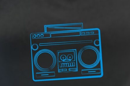 Принт на текстиль "Boombox"