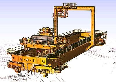 Кран полярный КМЭС 180/2х70 Комплект чертежей и схем.
