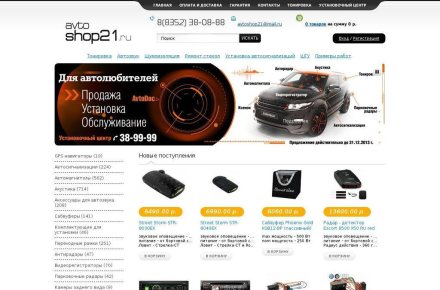 Разработка интернет-магазина для автолюбителей