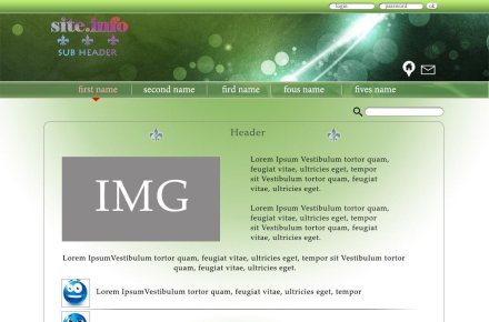 Шаблон Info сайта