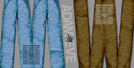 Дизайн рекламы Adam & Eve в журнале