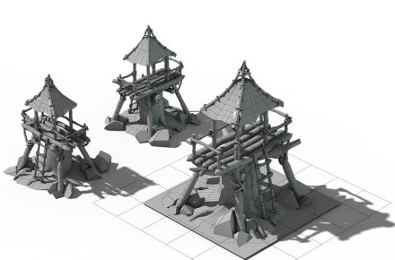 Модель здания. 3d модель для Unity 3d