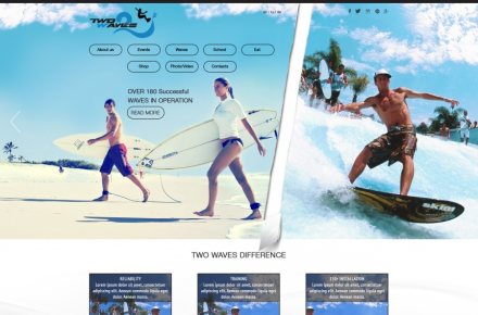 Сайт компании "Two Waves"