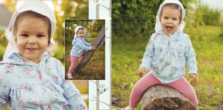 Монтаж фотографий для детской фотокниги