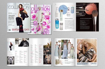 Верстка журнала "Fashion Collection"
