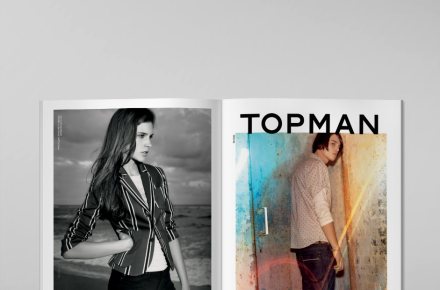 Верстка разворота TOPSHOP/TOPMAN для журнала "Я покупаю"