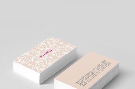 Дизайн визитки для компании Pinko