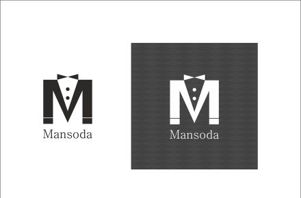 Логотип зарубежного стилиста мужской одежды "Mansoda"