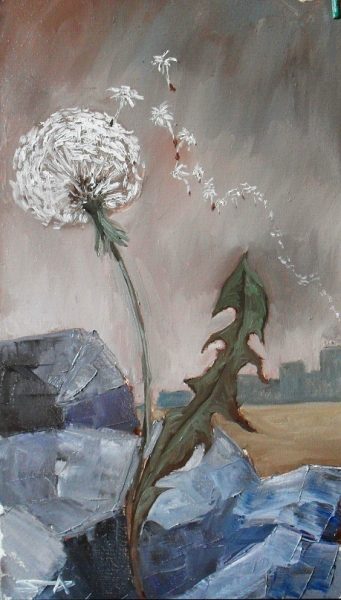 Одинокий одуванчик. Автопортрет