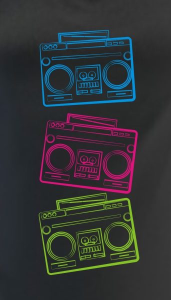 Принт на текстиль "Boombox"