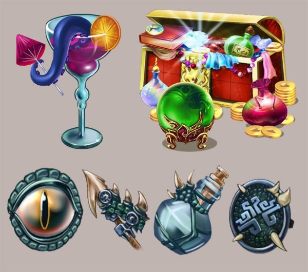 Icons of game objects