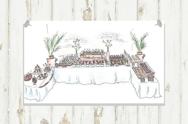 Design of a celebration environment (buffet)
