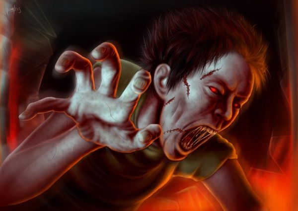 Zombie. Art using references