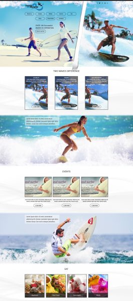 Website of the company "Two Waves"