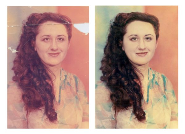 Реставрация порванной фотографии