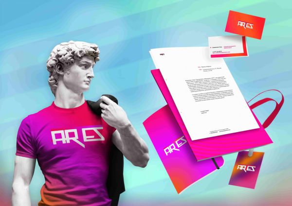 Айдентика компании "Арес"