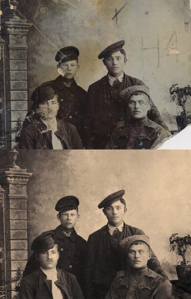 Восстановление групповой фотографии